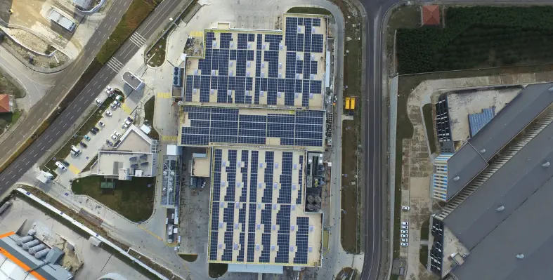 Solar panels. 