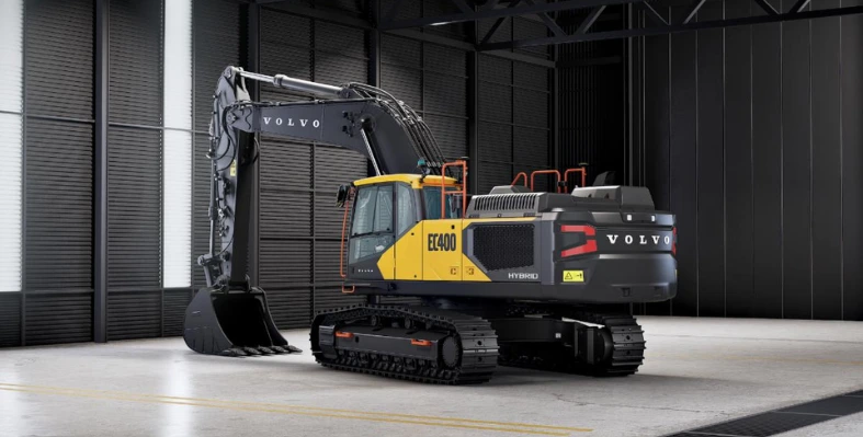 Image of the hybrid excavator. 