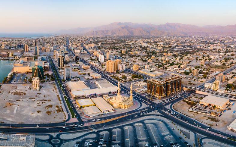 Aerial view of Ras Al Khaimah. (Image source: Getty Images)