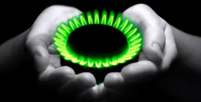 Picture of a gas flame