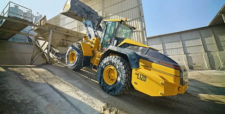 Image of electric wheel loader.