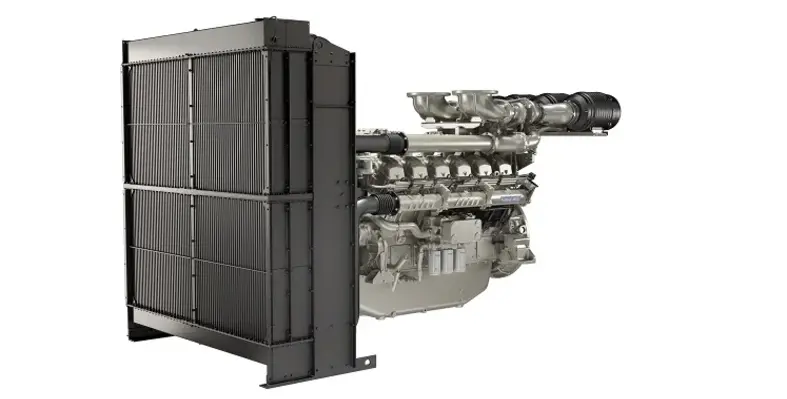 The Perkins 5012 Series engine. 