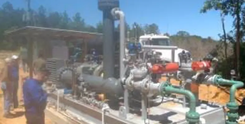 The multiphase wellhead system (Model L300) based on the Leistritz twin-screw pump. (Image source: Leistritz) L300