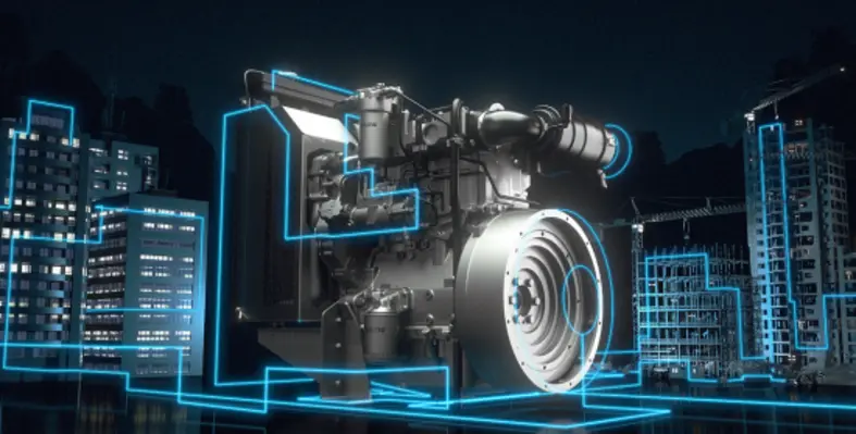 The next generation of electric power is here and ON when you need it. (Image source: Perkins) Perkins On Campaign 1100 Engine Scene