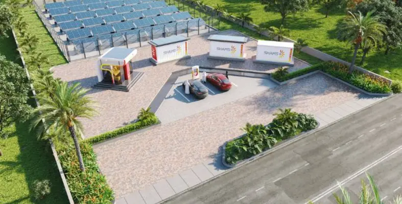 SHAMS+ users can achieve a range extension of over 100km in just 10 minutes. (Image source: Al Masaood Power Division) shams agri1111