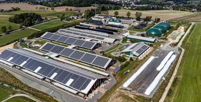 The Kumac process efficiently converts liquid manure into compost. (Image source: Weltec Biopower)